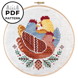 French Hens Pattern