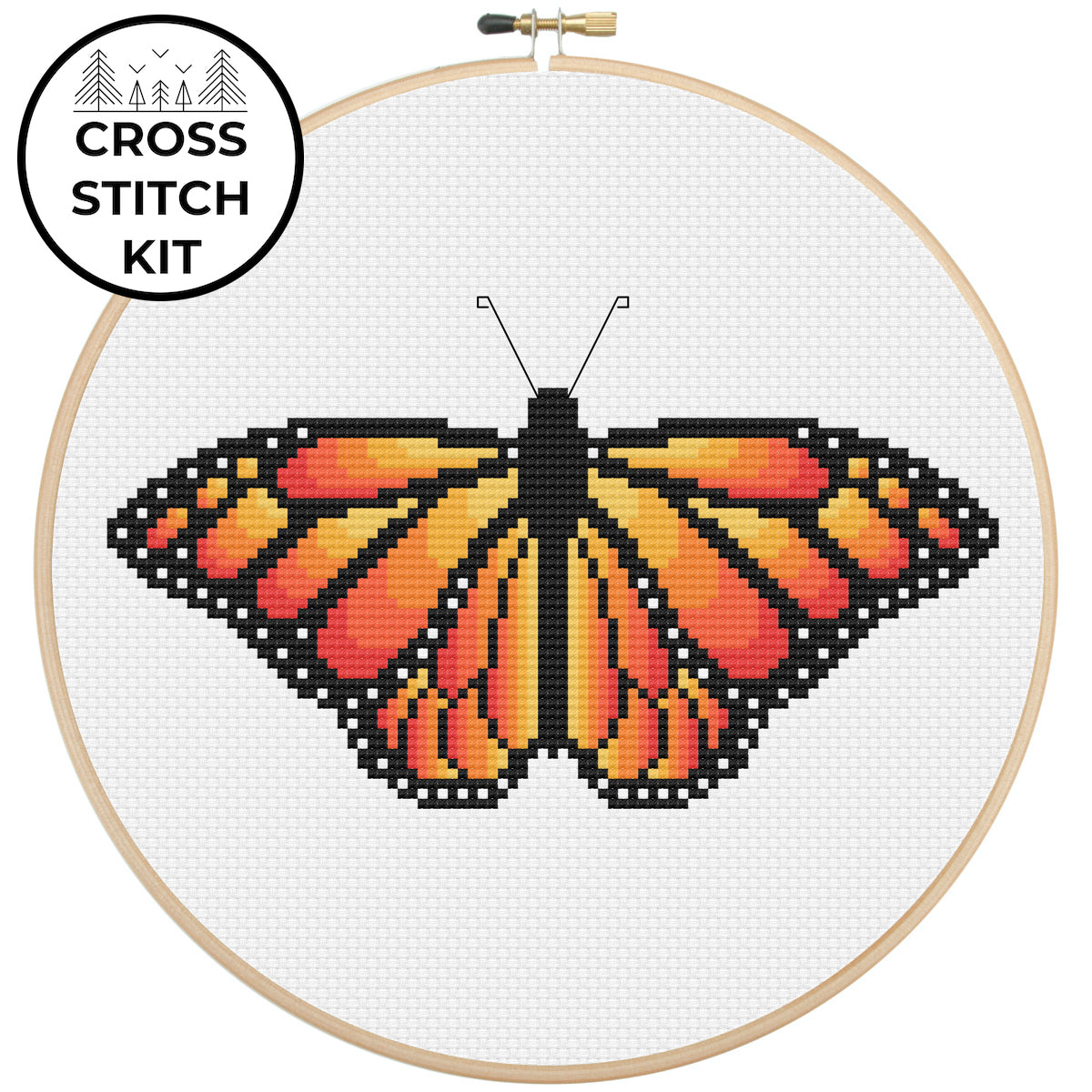 Monarch Butterfly Cross Stitch Kit – Pigeon Coop