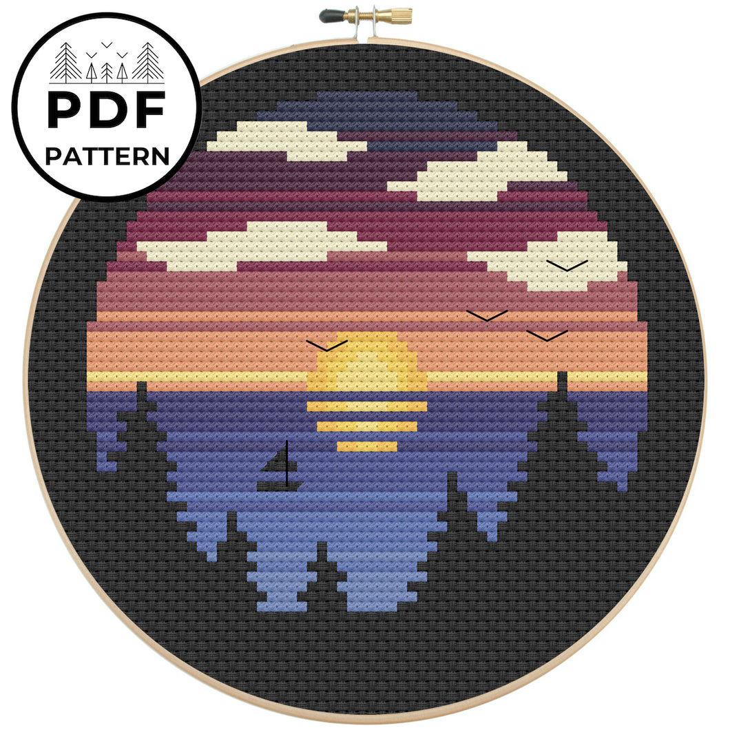 Lake Sunset Pattern