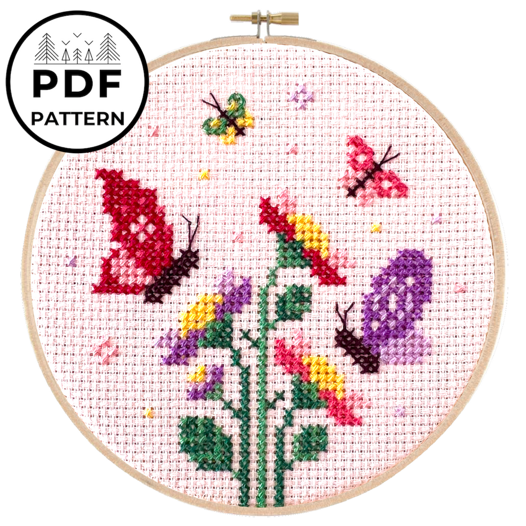 Patron - Jardin des papillons