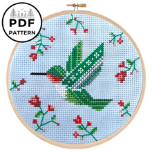Load image into Gallery viewer, Summer Hummingbird Pattern

