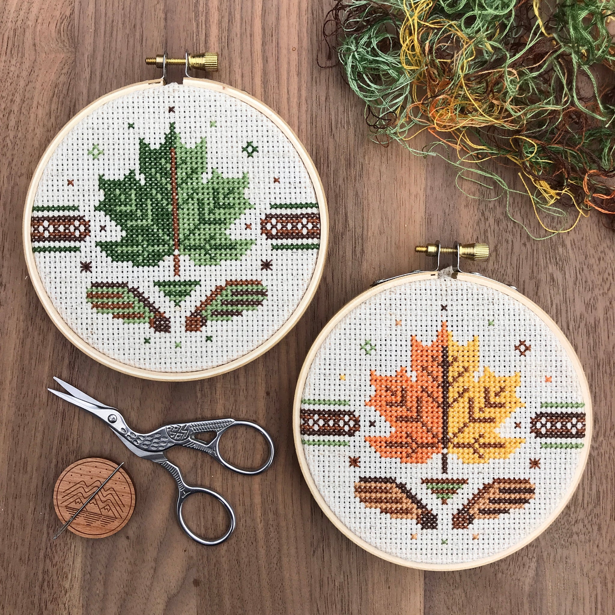 Pine Trees Cross Stitch Kit – Pigeon Coop