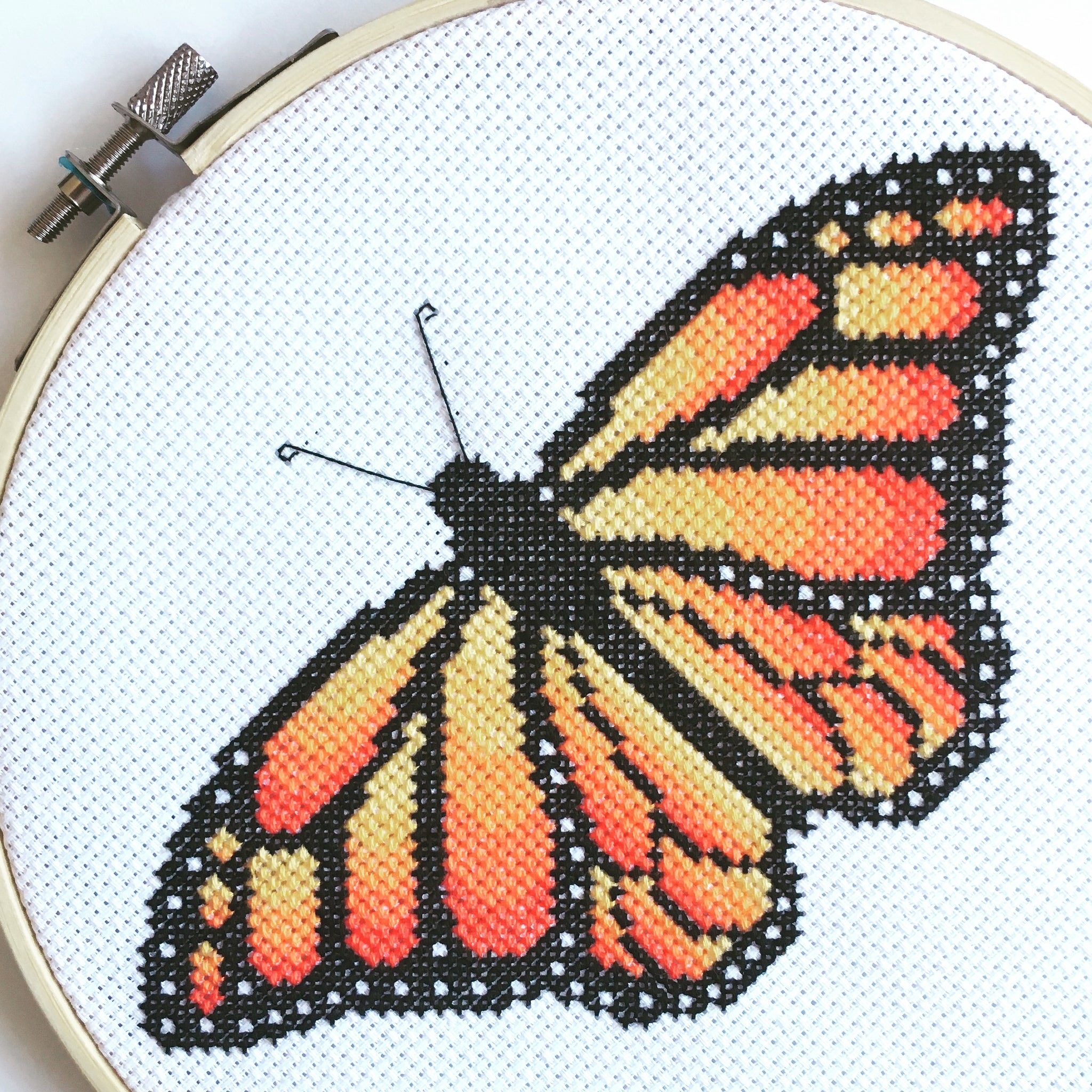 Monarch Butterfly Cross Stitch Kit – Pigeon Coop