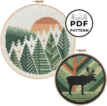 Load image into Gallery viewer, Northern Forests + Caribou Patterns

