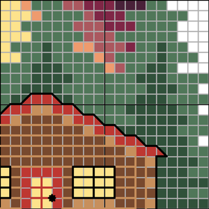 Cottage Sunset Pattern