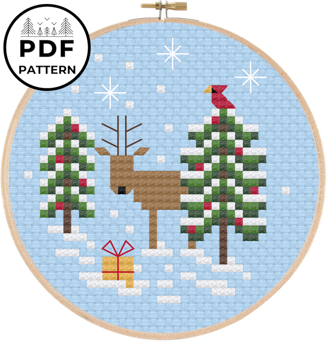 Reindeer Forest Pattern